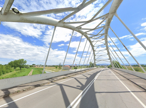 Il ponte sulla SP 3 oggetto dell'intervento