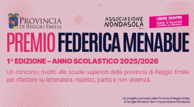 Banner con la grafica del Premio Federica Menabue