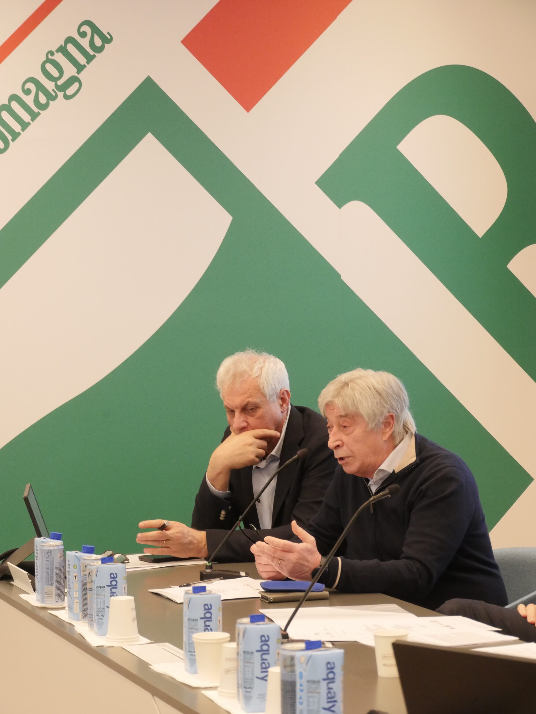 Da sinistra a destra: Marco Massari e Vasco Errani