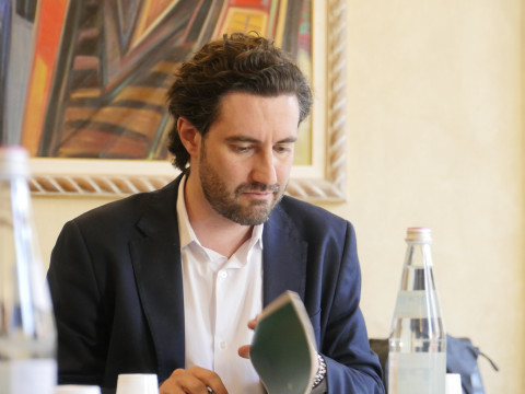 Il Presidente Giorgio Zanni al lavoro