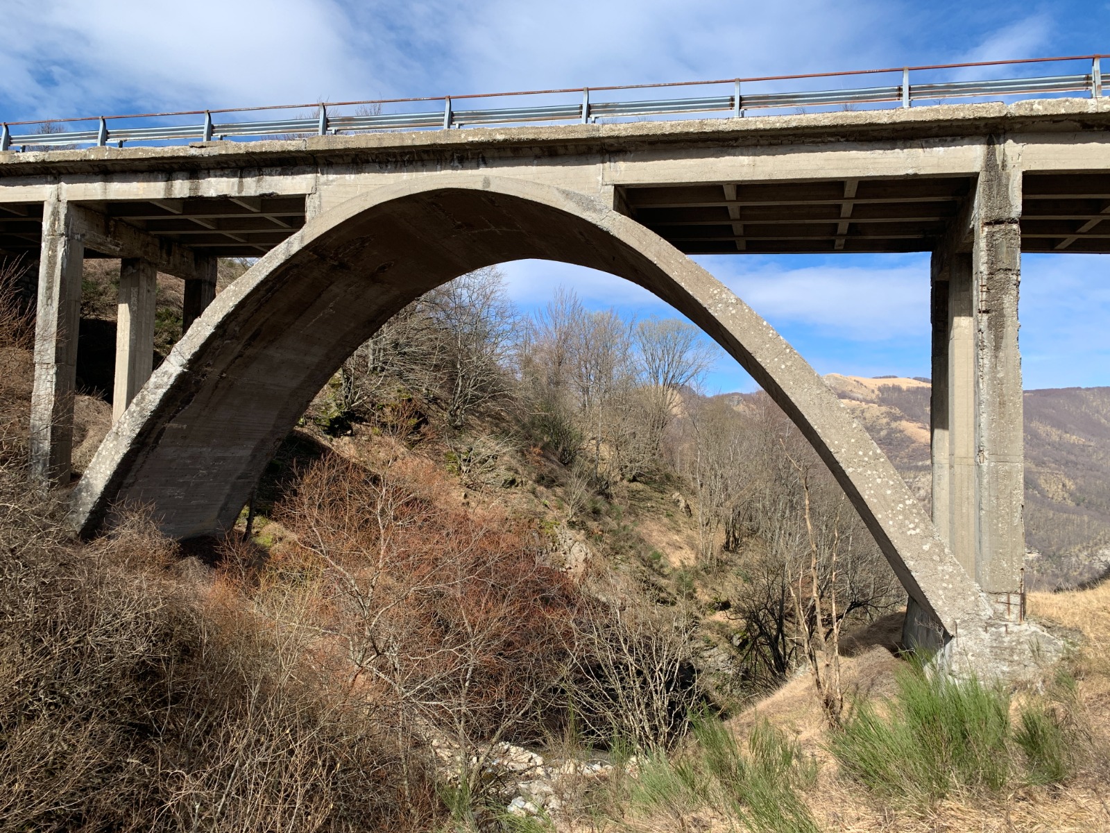 Il ponte sul Rio Goredo prima dell'intervento