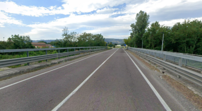 Il ponte sull'Sp52 a Scandiano che passa sul Tresinaro