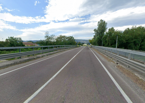 Il ponte sull'Sp52 a Scandiano che passa sul Tresinaro