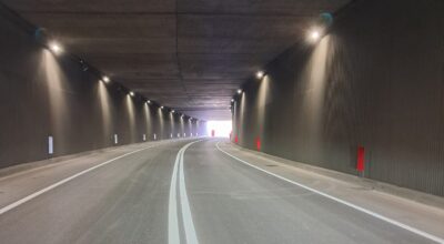 La nuova illuminazione della galleria della Variante SP467R