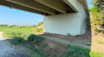 Ponte sull'SP35 a Guastalla. La foto mostra il ponte alla fine dei lavori.